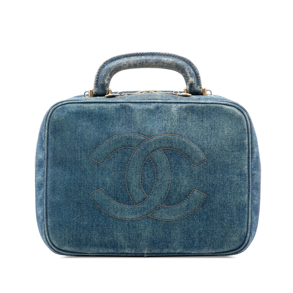 Pre-Loved Chanel CC Denim Vanity Bag